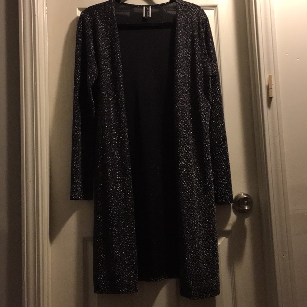 Sparkly long cardigan